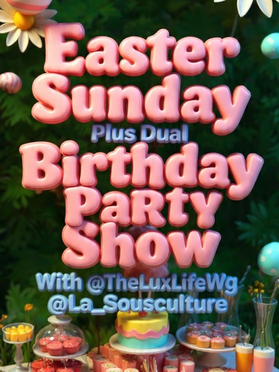 Handbags - Easter Sunday & Dual Birthday Share Show - Anyone Is Welcome Live For 10 Mins